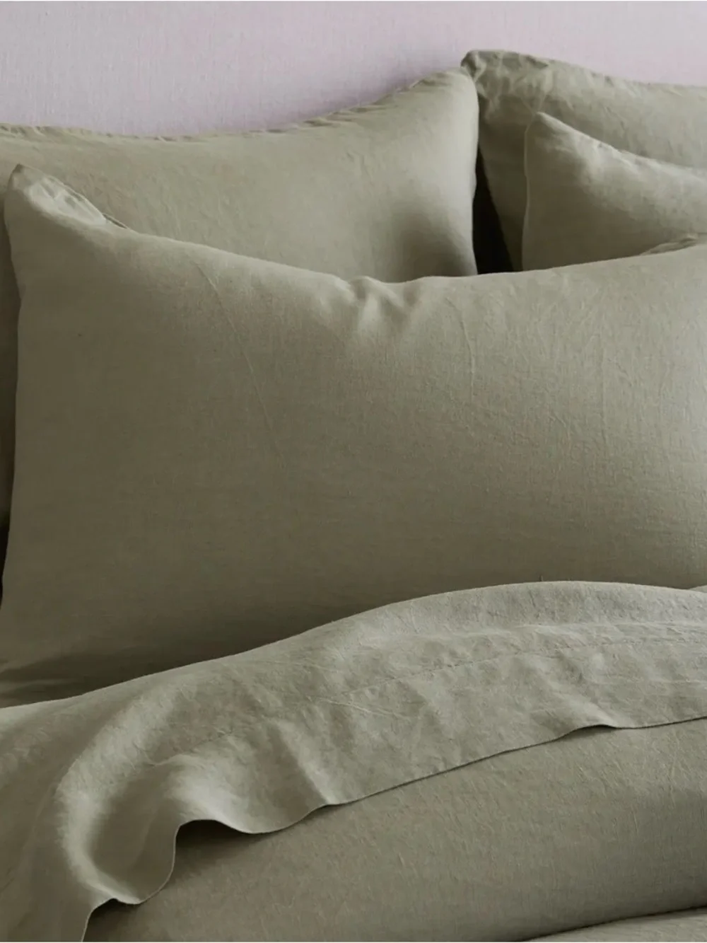 NWOT Willowleaf Linen King Sham Set - Retail $50